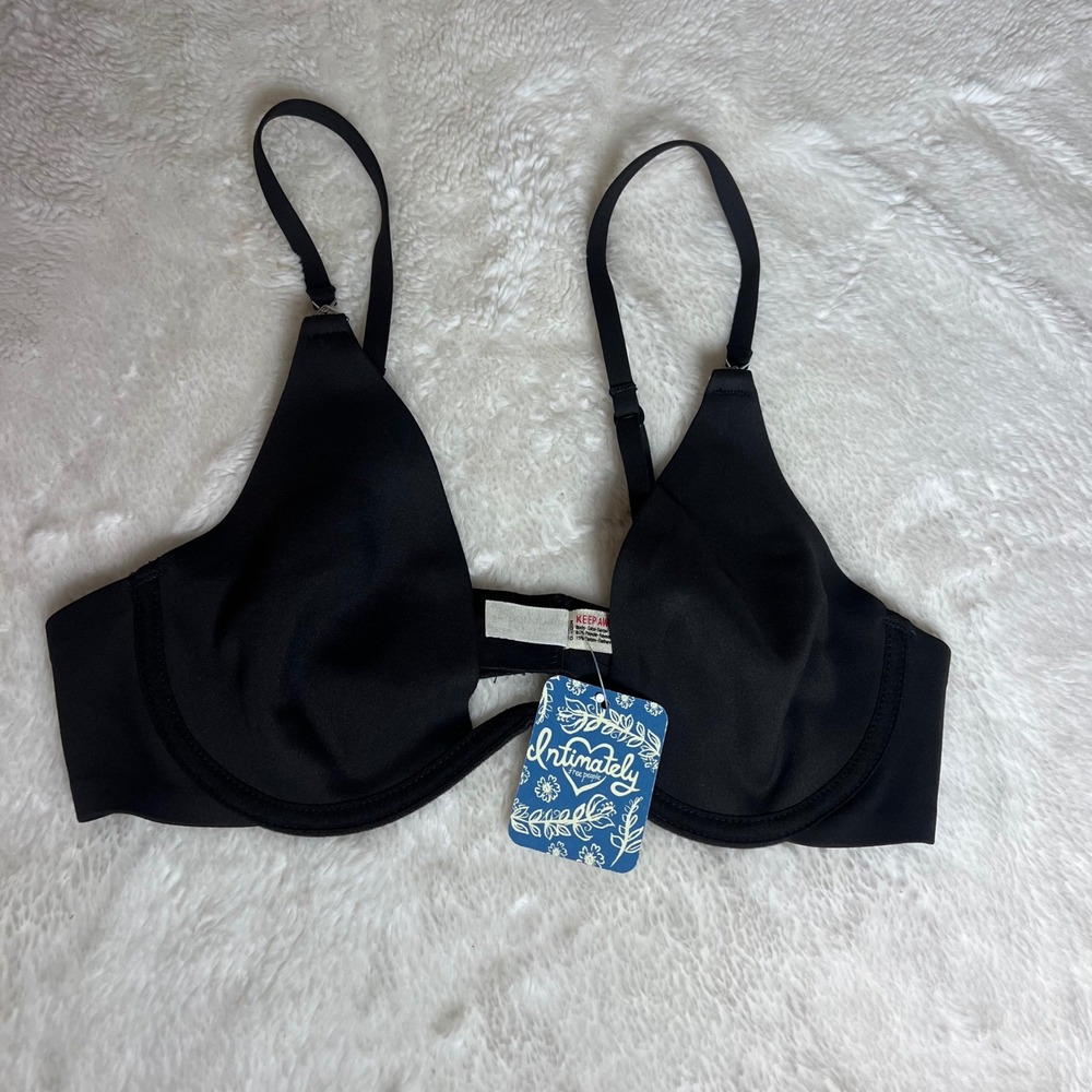 Intimately Free People Women's Ari Underwire Bra Black OB975193‎ Size 32B NWT